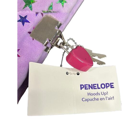 Claires New Plush Lined Journal Diary Locking Penelope Hoods Up 8 x 6 Inch - Picture 3 of 6